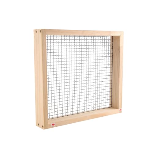 melairo Tamis de Sol en Bois pour le Jardinage, Tamis de Sol pour Sable de Jardin, Tamis de Sol pour Terre et Pierre, Tamis de Compost de Jardinage