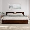 AFI, Wesley King Platform Bed with Panel Footboard & Storage Drawers, Walnut