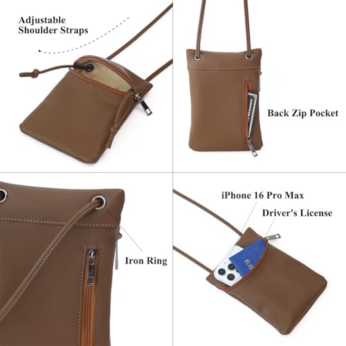 Image of Small Crossbody Women Cell Phone Purse Wallet Bag With Shoulder Strap