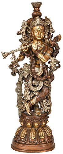 Statue Krishna en laiton 50,8 cm : finis les objets légers sans âme chez vous - 2