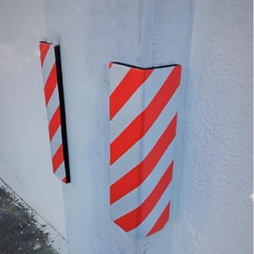 Reflective Foam Corner Guards - Self-Adhesive Bumpers for Garage Parking, Sports Parks, School Playgrounds & Outdoor Safety Cushioning - 90° Edge Protection for Kids & Vehicles