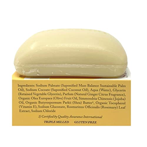 Dr. Woods Ginger Citrus Bar Soap With Jojoba Oil & Organic Shea Butter, 5.25 Ounce (Pack Of 3) #TOP2