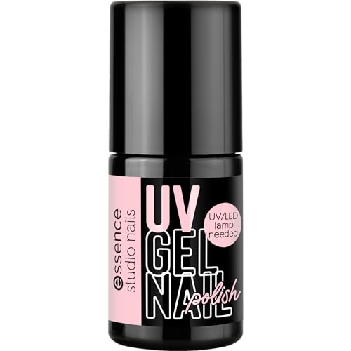 essence studio nails UV GEL NAIL polish, Nr. 102, Nude, langanhaltend, farbintensiv, vegan, ohne Mikroplastikpartikel, ohne Parfüm, ohne Parabene, 1er Pack (5ml)