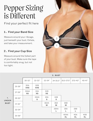 Pepper Unlined Bra, Unlined Demi Bra, Comfortable Lace Bras for Small Chested Women, Unlined Underwire Bras with Soft Fabric3