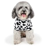 POPETPOP Perro Disfraces De Halloween Abrigo De Perro con Capucha Disfraz De Vaca Mascota Disfraces De Perro De Vacaciones Ropa De Abrigo De Felpa para Mascotas Traje De Mascota Camisa