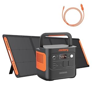 Jackery 2000 v2 Tragbare Powerstation mit 200W Solarpanel mit DC8020 Kfz-Ladekabel, 2042Wh Solargenerator mit 2200W Ausgang, LiFePO4 Batterie Schnellladung für Camping, Wohnmobil, Off-Grid