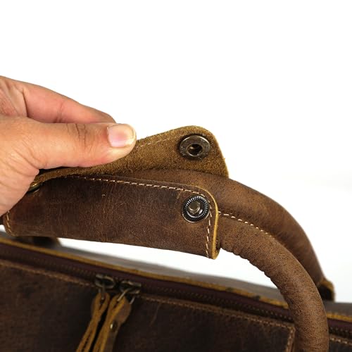 Komalc KC Leather Travel Duffle Bags thumb #4