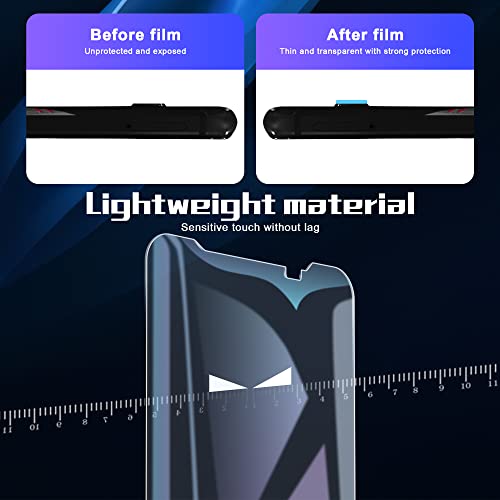 Orzero (3+2) Compatible For Asus Rog Phone 3, 3 Pack Tempered Glass Screen Protector + 2 Pack Flexible Glass Camera Lens Protector, Anti-Scratch Bubble-Free (Lifetime Replacement) #TOP4