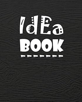Idea Book : Notebook. 8 X 10 Inches, Lined Paper, 100 Pages, Large, Black Cover. (notebook/journal/diary/composition Book).