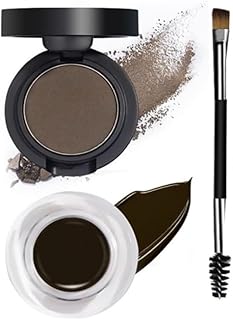 مجموعة بودرة حواجب 2 في 1 مكونة من بودرة وكريم للحواجب مقاومة للماء وتدوم طويلًا - N2