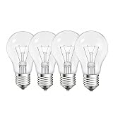 NABKRA 40 Watt Incandescent Light Bulbs, A19 40 WATT Incandescent Bulb Shatter...