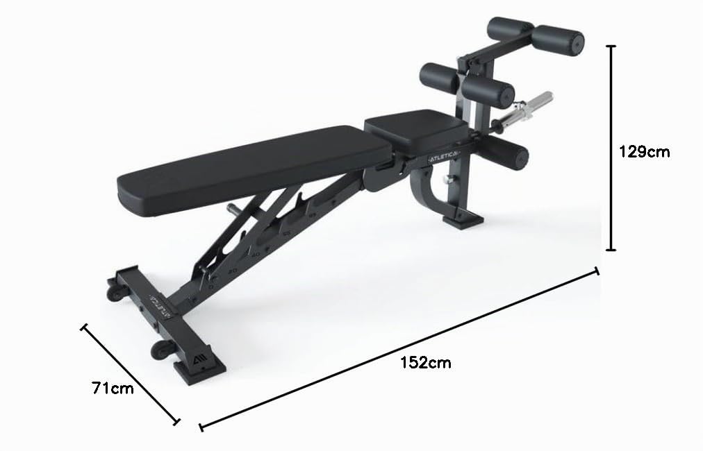 ATLETICA B2 LegMaster Beincurl Hantelbank | Leg Curl Beintraining, Schrägbank negativ verstellbar, Bis 400kg belastbar