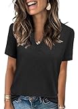 Spring Tops for Women 2026 Casual V Neck...