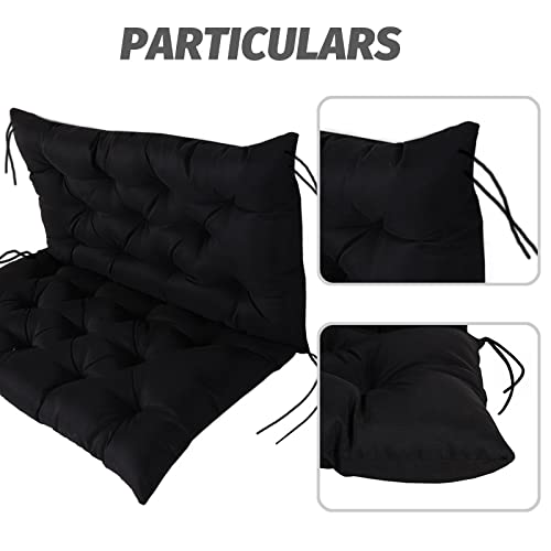 Mefuboda Swing Replacement Cushions, Thicken Waterproof With Backrest Swing Cushions 2/3 Seater Replacement,Outdoor Garden Patio Cushions For Patio Furniture #TOP3