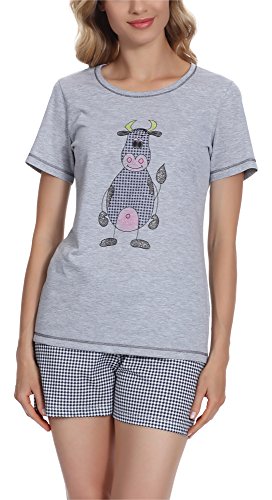 Preisvergleich Produktbild Italian Fashion IF Damen Schlafanzug 7492T1 M004 (Melange, L)