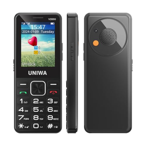 Uniwa V2000 Téléphone Senior 4G Batterie Bluetooth Caméra Téléphone Mobile pour Seniors GSM Senior Neuf - vue 10