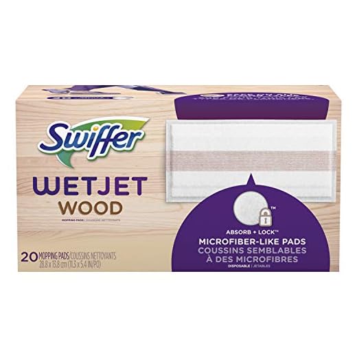 Swiffer WetJet Mops for Floor Cleaning, Hardwood Floor Cleaner Spray Mop Pad Refill, 20 Count