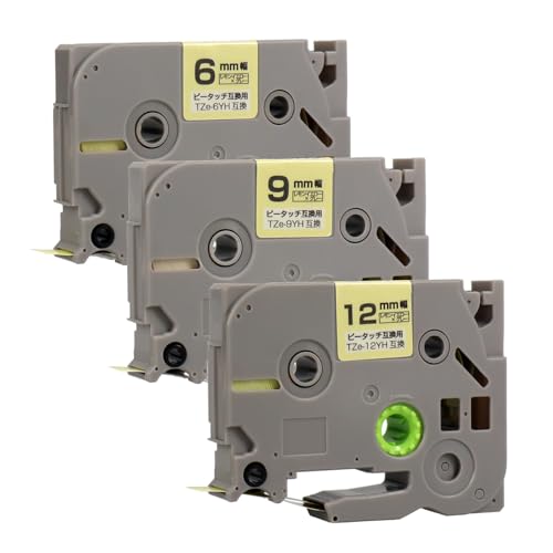 �y�G�R�X���z�u���U�[�p �s�[�^�b�`�݊� Tze�e�[�v �������C�G���[/�O���[���� 6mm(TZe-6YH)/9mm(TZe-9YH)/12mm(TZe-12YH) �e1�� (�S3��) TZe�e�[�v�݊� ���K�[���[�J���[�� ���x�����C�^�[ P-TOUCH C