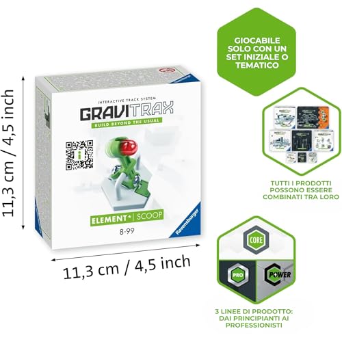 Ravensburger - Gravitrax Espansione Scoop | Pista Biglie Con 42 Pezzi | Rompicapo Bambini Con Le Biglie | Giochi Bambino 8 Anni Maschio | Giochi Per Bambini Compatibili Con Tutti I Gravitrax - 3