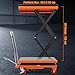 EliteEdge Hydraulic Scissor Lift Table, 770LBS Capacity Industrial Lift Cart with Anti-Slip Platform, Adjustable Mobile Elevating Workbench 12-59 inch, 4 Wheels, Orange
