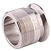 DERNORD 2'' Tri clamp Adapter to 2 inch MNPT Thread Ferrule Sanitary Pipe Fitting