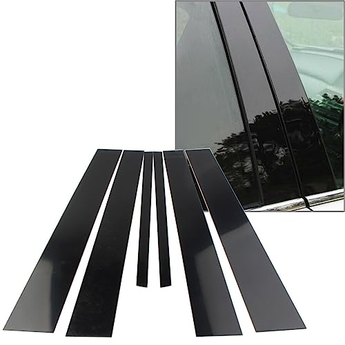 Tiras de pilar B con reflejo de espejo de PC para proteger ventanas de Audi A4L 2