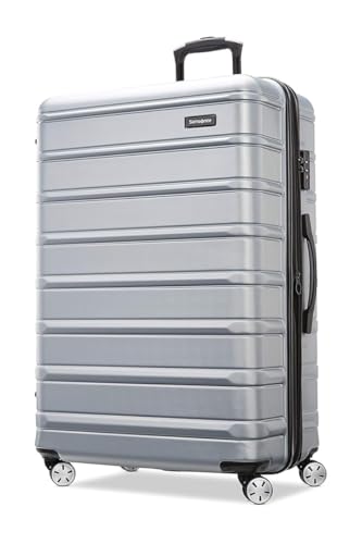 Image of Samsonite Omni 2 Hardside Expandable Luggage with Spinning Reels, Arctic Silver, 2pc set (20 /24 inch), Modern