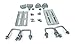 Sturdy Built (4) 10" Galvanized Swivel Top Bunk Bracket Kit with Hardware for 3x3 Boat Trailer Crossmember