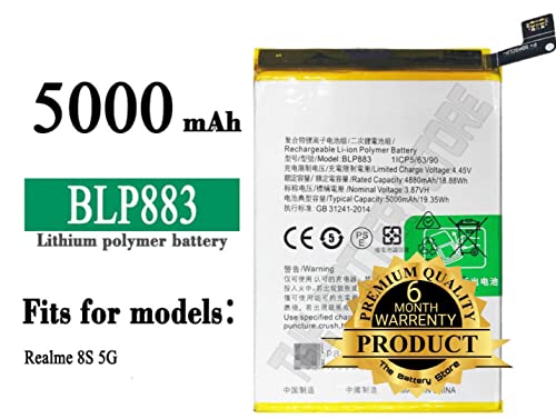 Image of Orignal BLP883 Battery for Oppo Realme 8S 5G (BLP883) Battery with 6 Month warrenty**** (for Oppo Realme 8S 5G)