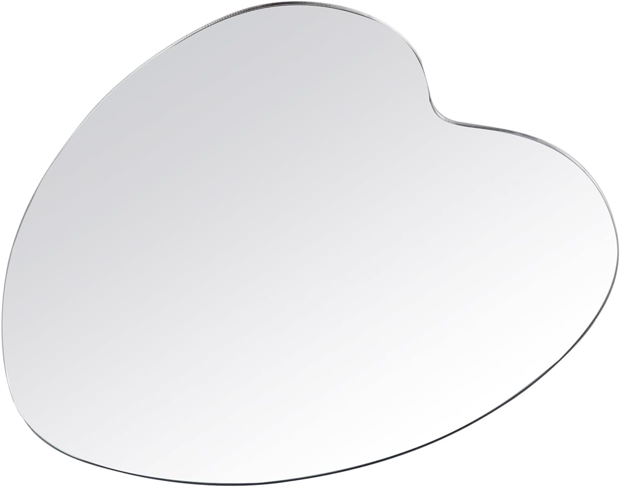 Bitray 8" Heart-Shaped Acrylic Mirror Tray Unbreakable Wedding Home Decor