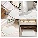 TYUU Bathroom Runner Rug, Long Bath Mat Washable Thin Quick Dry Low Pile Bathroom Runner Rugs 24 x 60 Non Slip, White 24