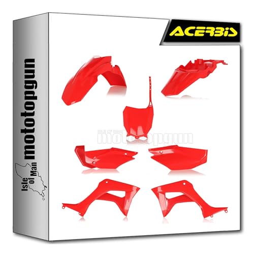 Kit plastique rouge Acerbis 0024606.110 pour réparer les carénages Honda CRF 110F