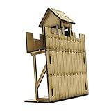Maqueta de Campamento a Escala 1:72, Escena Arquitectónica de, Maqueta Interactiva de Bricolaje para Escenas de, Diseño de, Torre de vigilancia