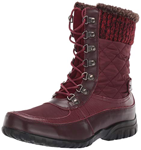 Propét Women's Delaney Frost Snow Boot, Bordo, 11 X-Wide #TOP7