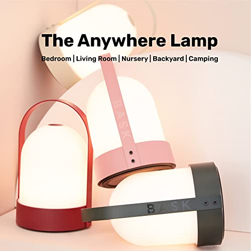Bask Kin Portable Cordless Lantern Table Lamp | Usb Rechargeable | Powerful Long-Lasting 4000Mah Battery | Kids Bedroom | Indoor / Outdoor Light | Easy 3-Step Touch Dimmable | Ultrabright Led #TOP1