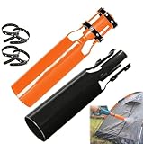Laubbläser-Luftverstärker,Laubbläser-Luftstromverstärker,verdoppelt den Luftstrom,Schnellmontage-Düsen-Upgrade,Gartenwartung, Kompaktes Werkzeug für Dachrasen-Hinterhof-Schnee (Schwarz + Orange)