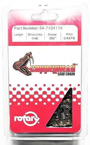 Rotary Copperhead 36" Chainsaw Chain compatible with STIHL 33RS-114/3623 005 0114, FULL CHISEL Std. 3/8, 050, 114 Drive Links - Fits MS500i / MS661