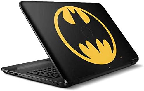 Decal Laptop Skin Compatible with Notebook 15-ba009dx - Officially Licensed Warner Bros Batman Logo Design