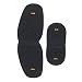 Shoe Repair Replacement Rubber Heels and Half Sole use for ice and Snow,4mm Thickness Half Sole and 7mm Heels, Different Colors (Black)