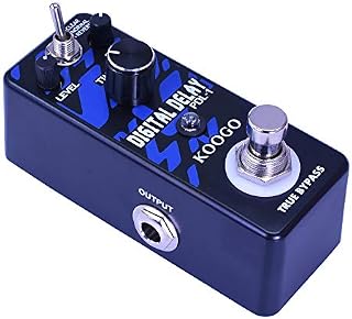 Koogo Digital Delay Echo Effect Pedal for Guitar Bass with 3 Modes Clear