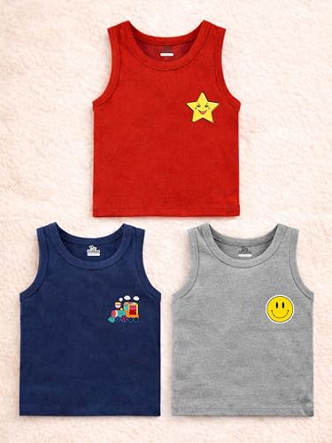 Image of Kidbee Cotton Vests for Boys & Girls (Set of 3)