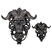 Horned Skull Door Knocker Skeleton Head Gothic Doorknocker Decor for Front Doors S