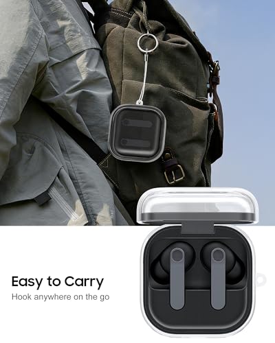 Fintie Hülle für Samsung Galaxy Buds 4/4 Pro 2025 - Weiche TPU Case Transparent Schutzhülle