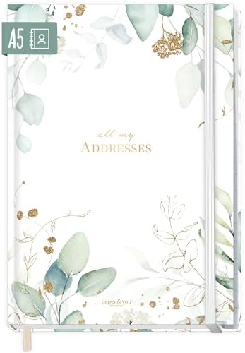 Carnet D'Adresses A6+ Avec Onglet A-Z Black Edition - Contacts, Anniversaires Et Mots De Passe
