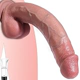 30CM Realistische große Dildo Sexspielzeuge, Dual-Layer Realistischer Diloschwanz für Frauen, G-Punkt und Anal mit starkem Saugnapf große Erwachsenen-Penis Sexspielzeuge für Frauen Männer und Paare