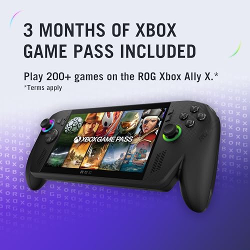 Image of ASUS ROG XBOX Ally X (2025), AMD Ryzen AI Z2 Extreme Processor,24GB RAM, 1TB SSD,7 inch /17.8cm, FHD,Touchscreen,120Hz, 500 nits,Win 11 Home, Black,715g,RC73XA-NH016W,AMD Radeon Graphics,Gaming Handheld PC