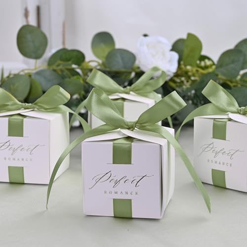 Image of Double Face Spring Moss Satin Ribbon 1 /2 inch X 50 Yards Polyester Spring Moss Ribbon for Gift Wrapping Very Suitable for Weddings Party Invitation Decorations and More