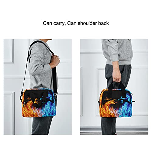 Lunch Bag For Kids Abstract Cool Dragon Fire Insulated Cooler Lunch Box Large Capacity Lunch Organizer For Boys Girls #TOP4