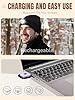 SPGOOD LED Bonnet Tricotés Hommes Femmes 4 LED Chapeaux USB Rechargeables avec 3 Modes de Lumière Mains Libres,Cadeau De Noël pour Camping,Promenade des Chiens,Course, Alpinisme(Noir)