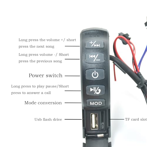 Système stéréo pour moto compact avec amplificateur de guidon - 7